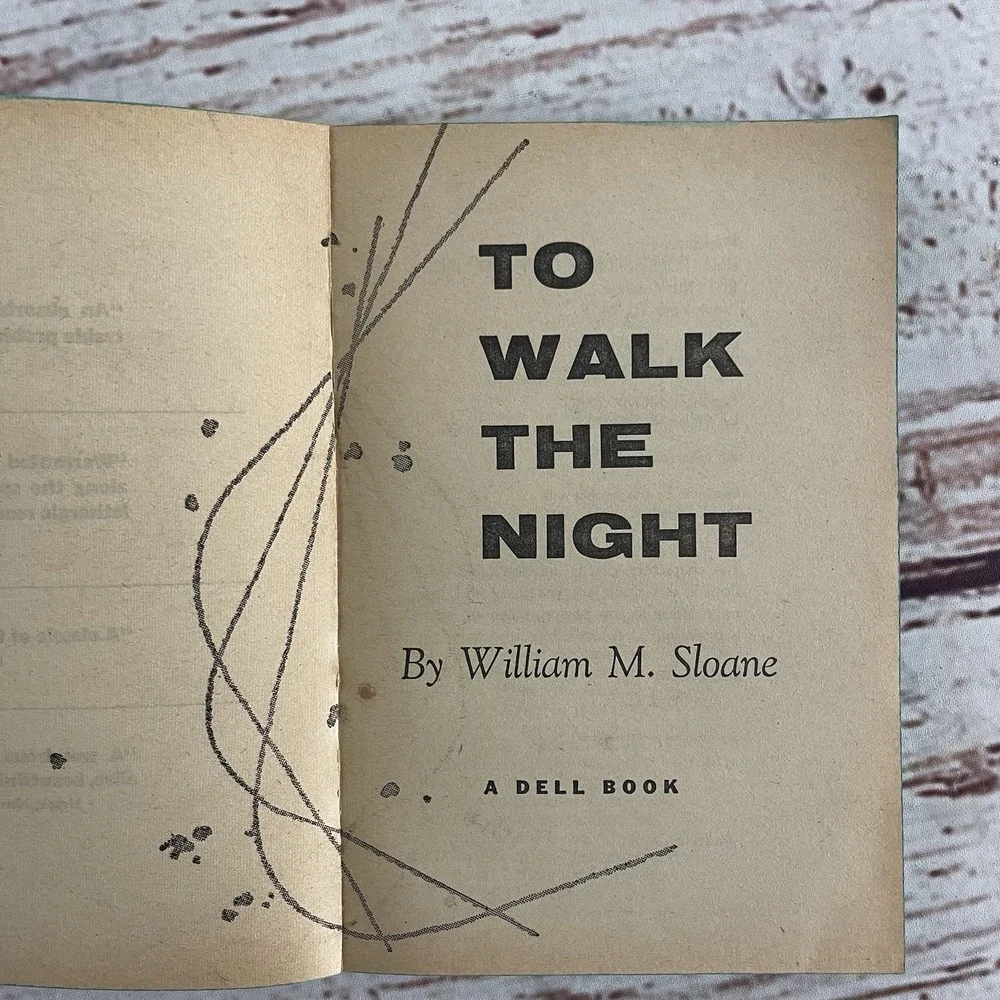 To Walk The‎ Night by Sloane Dell Book 856 1958 Crime gga Vintage Paperback